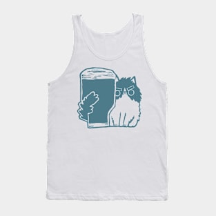 Grumpy Blue Cat Tank Top